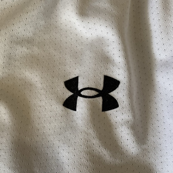 UNDER ARMOUR White/Black Boy Sport Shorts (No Size, See Pics.) ~6463-001 - Picture 8 of 8